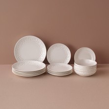 İstanbul Porselen Istanbul Porselen Mahra 18-Piece Dinner Set For 6