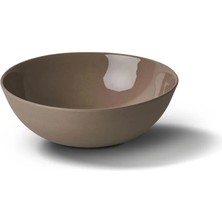 Esma Dereboy Handmade Porcelain Round Soup Bowl 15 cm Stone