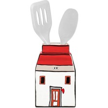 Egan Italy Le Casette Utensil Holder Red 11X17 cm