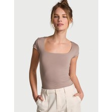 Victoria's Secret Base Stretch Short-Sleeve T-Shirt