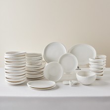 Karaca Earth Collection Atlantic 55-Piece Dinnerware Set For 12