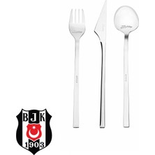 Karaca x Besiktas Licensed 40-Piece Boxed Cutlery Set For 8 Platinum