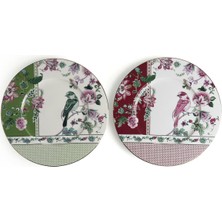 LuckyArt Lucky Art Madeline Bone 32 cm 2-Piece Serving Plate Set