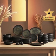 Karaca Red Carpet Earth Collection Galactic 55-Piece Dinnerware Set For 12 Black