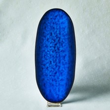 Karaca Nebula Blue Boat-Shaped Platter 33 cm
