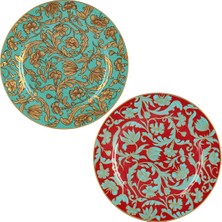 LuckyArt Lucky Art Zeflora Bone 20CM 2-Piece Plate Set