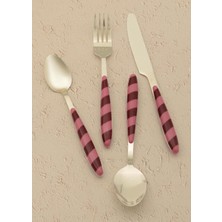 The Mia Joy Cutlery Set Pink Gold 24 Pieces