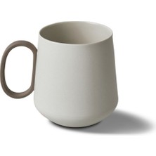 Esma Dereboy Tube Handmade Porcelain Mug 350 ml Ivory