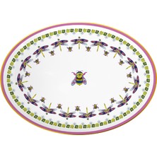 Baci Milano Amazzonia Porcelain Oval Serving Plate 36 cm