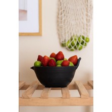Beige & Stone Ceramic Black Whisking Mixing Bowl 850 ml
