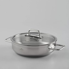 Jumbo Modena Induction Base Steel Rice Pot 24 cm - Steel