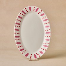 Karaca Cherry Time Boat-Shaped Plate 30 cm