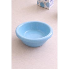 Beige & Stone Ceramic Blue Donut Ice Cream Bowl Breakfast Dessert Salad Bowl