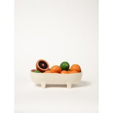 Beige & Stone Natural Touch Ceramic Vanilla Serving Plate