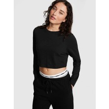 Victoria's Secret Premium Cotton Crop Long-Sleeve T-Shirt