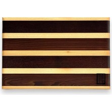 Kaf Ahşap Luxury Cutting Board Ash Black&white - M