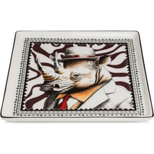 Egan Italy Human Essence Rhino Pattern Plate 19X19 cm
