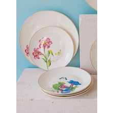 The Mia Blomma Dessert Plate Set For 6