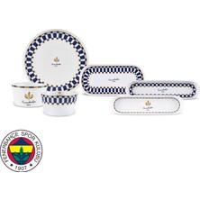 Karaca x Fenerbahce Licensed Forever Bone 14-Piece Breakfast Set For 6
