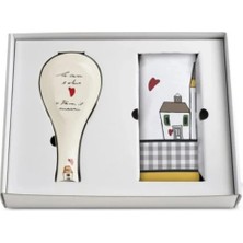 Egan Italy Le Casette Dish Cloth And Spoon Rest Set Yellow