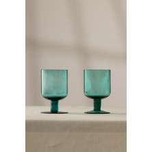 Rakle Shadow Handmade Self-Colored 2-Piece Ice Cream Cup Set Blue 320 cc