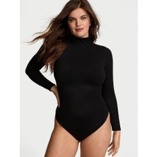 Victoria's Secret Bodywear By Victoria With Feathersoft Turtleneck Bodysuit