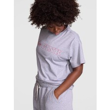 Victoria's Secret Oversized Short-Sleeve Campus T-Shirt