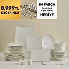 Karaca Stream Bone Jupiter 53-Piece Dinnerware Set For 12 Gold