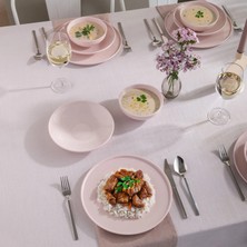İstanbul Porselen Istanbul Porselen Sara 18-Piece Dinnerware Set For 6 People Pink