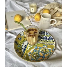 Emaylab Selge 26 cm Decorative Enamel Serving Platter