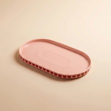 Karaca Sweetheart Boat Plate Pink 18 cm