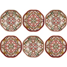LuckyArt Lucky Art Velora Bone 20 cm Set Of 6 Plates