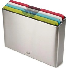 Joseph Joseph Folio Icon Steel 4-Piece Cutting Board Set Multicolor