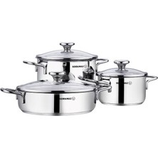 Korkmaz Alia 6 Piece Cookware Set A1092