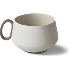 Esma Dereboy Tube Handmade Porcelain Tea Cup 200 ml Ivory