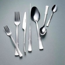 Korkmaz Hasbahce 89-Piece Silver Cutlery Set A2414