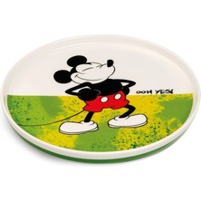 Egan Italy Mickey Mouse Dessert Plate Green