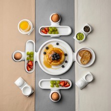 Jumbo Spectrum 24-Piece Porcelain Breakfast Set For 6 People