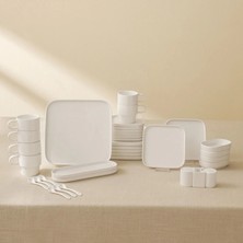 Karaca Stream Bone Cubique 35-Piece Breakfast Set For 6