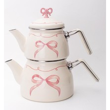 Emaylab Rebel Bow Enamel Teapot Set