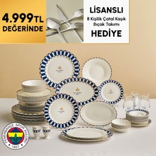 Karaca x Fenerbahce Licensed Forever Bone 60-Piece Dinnerware Set For 8 Gold
