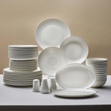 Emsan Forever Bone Arte 53-Piece Dinnerware Set For 12