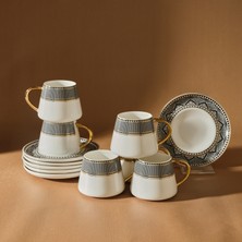 Karaca Globe Coffee Cup Set For 6 80 ml