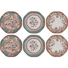 LuckyArt Lucky Art Serenity Bone 20 cm 6-Piece Plate Set