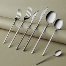 Karaca Elegance Focus Platinum 84-Piece Cutlery Set For 12