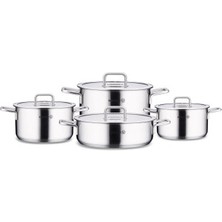 Korkmaz Stella 8-Piece Cookware Set A2931