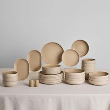 Karaca Earth Collection Terra 36-Piece Dinnerware Set For 8 Beige