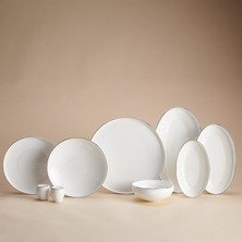Korkmaz Diana Collection 60-Piece Platinum Dinnerware Set A8174