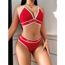 Kadın Kırmızı Sweet Sütyen Kilot Takımı 5161