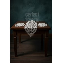 Salon Takımı, Yatak Odası 3 Parça Sehpa Örtüsü, Masa Örtüsü 3 Parça Oda Takımı